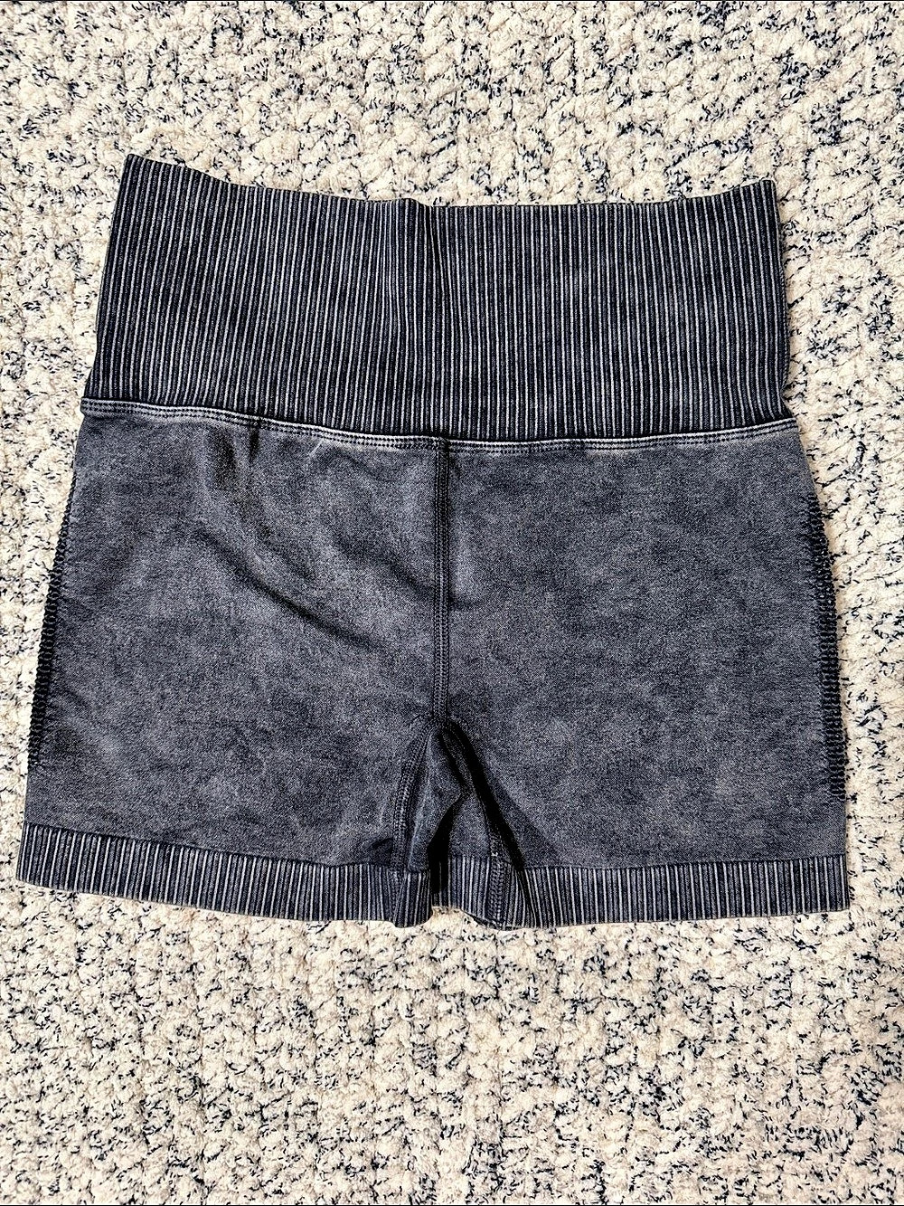 Zenzana High Waist Athletic Shorts in Black Large Like New